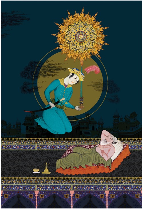 Piran Dreams of Siavosh; Artist: Hamid Rahmanian; Source: https://www.kingorama.com/shahnameh-prints