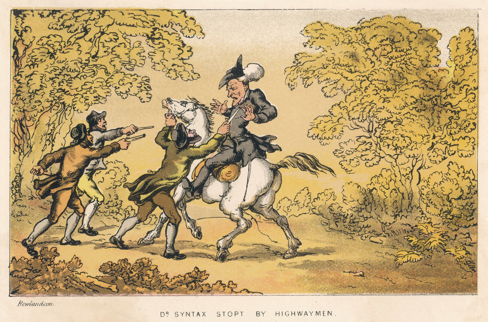 Dr Syntax stopped by highwaymen, 1813